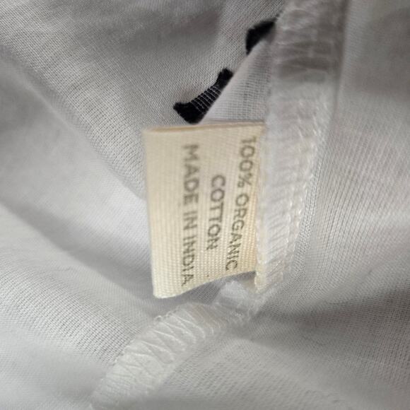 Woven By Synergy Sheer Top Womens XL Sleeveless Ruffle Organic Cotton - Picture 3 of 7